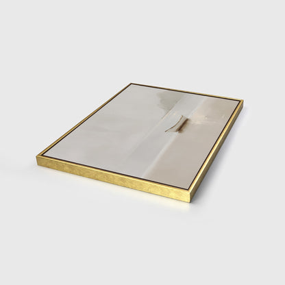 Fishers of Men Christian Wall Art Framed Canvas, Minimalist Neutral Boat Painting