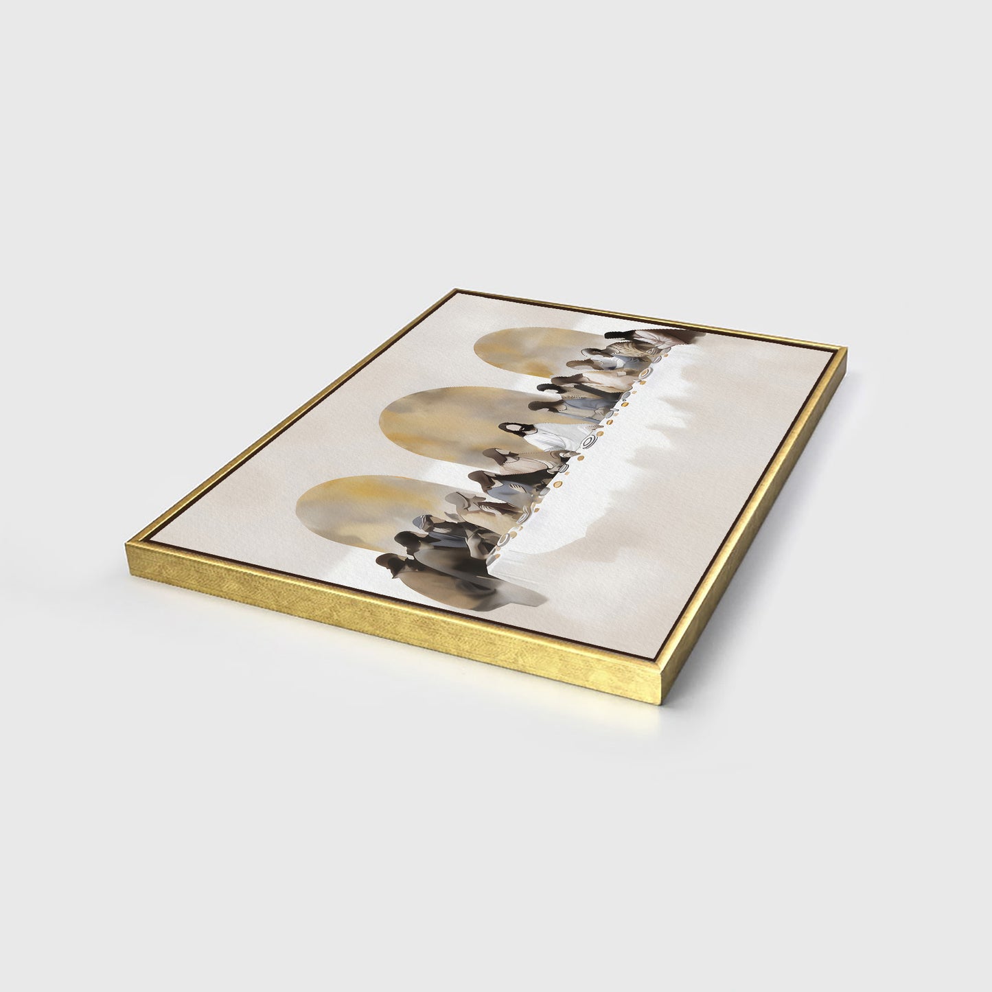 The Last Supper Framed Canvas – Modern Christian Wall Art