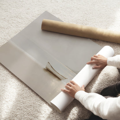 Fishers of Men Christian Wall Art Framed Canvas, Minimalist Neutral Boat Painting