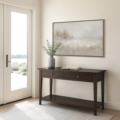 Look at the Birds, Lilies of the Field Christian Wall Art – Minimalist Beige Jesus Painting