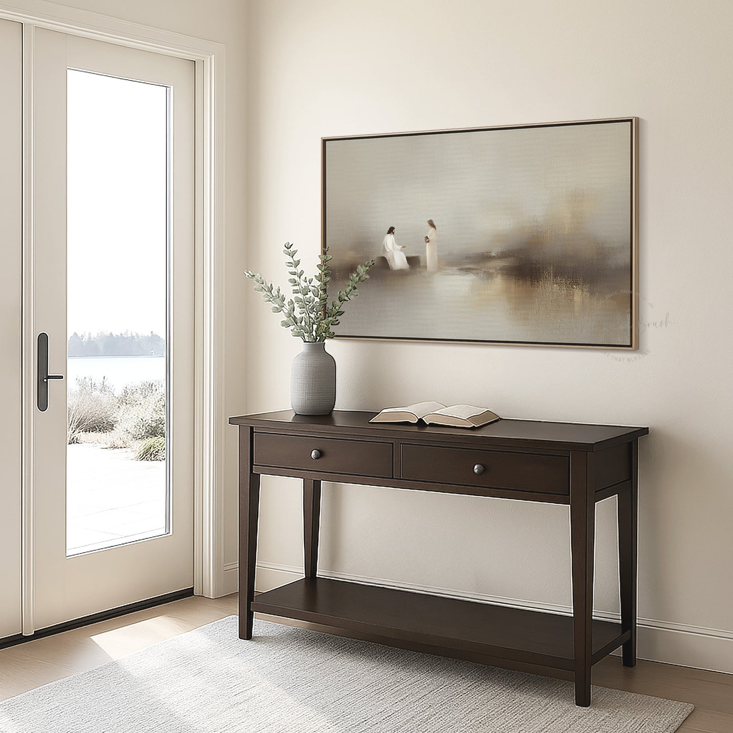 Jesus and the Woman at the Well – Modern Christian Wall Art