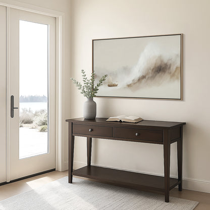 Jesus Calms the Storm Framed Canvas, Peace Be Still Minimalist Beige Christian Wall Art | Blessing Brush