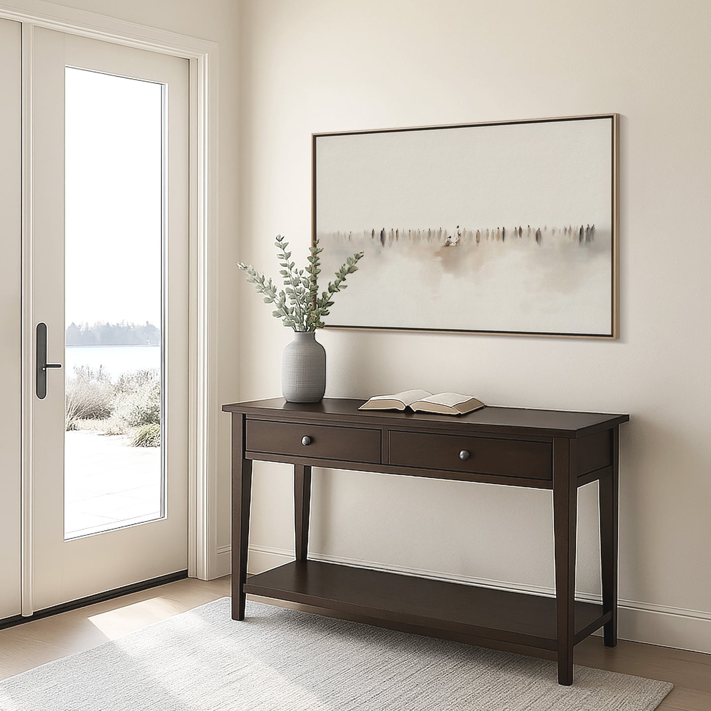 Jesus Heals Bleeding Woman Touched Hem of His Garment, Minimalist Christian Wall Art, Faith Wall Decor