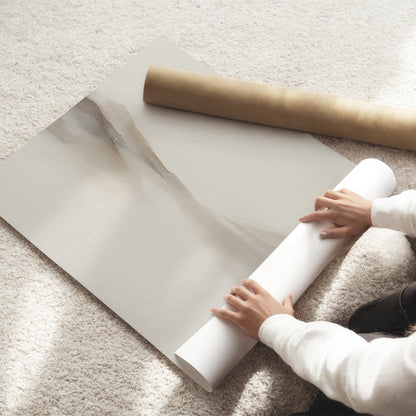 Rejoice With Me, I Have Found My Lost Sheep – Good Shepherd Framed Canvas, Minimalist Modern Beige Christian Wall Art | Blessing Brush