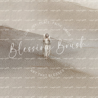 Rejoice With Me, I Have Found My Lost Sheep – Good Shepherd Framed Canvas, Minimalist Modern Beige Christian Wall Art | Blessing Brush