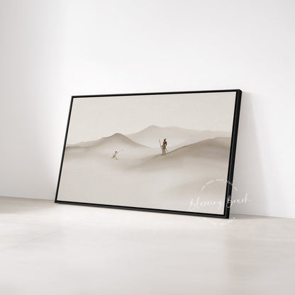 David and Goliath Framed Canvas Christian Wall Art - Courage to Stand