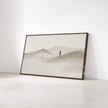 David and Goliath Framed Canvas Christian Wall Art - Courage to Stand