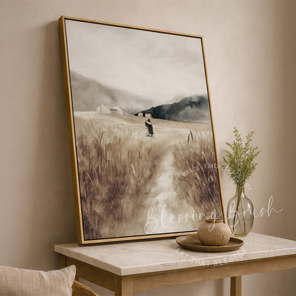 The Prodigal Son Framed Canvas Christian Wall Art, Jesus Parable of Forgiveness, Faith Home Decor